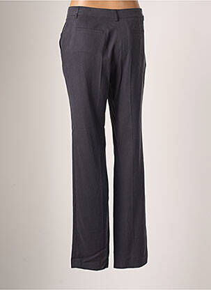 Pantalon droit tissage popeline taille normale gris TEENFLO femme