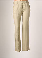 Pantalon droit beige TEENFLO pour femme seconde vue