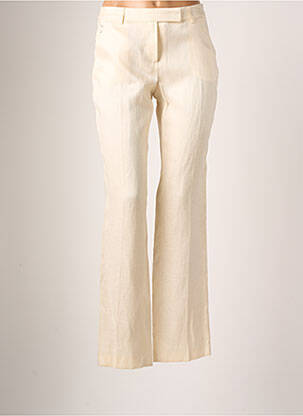 Pantalon droit beige TEENFLO pour femme