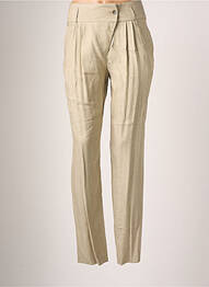 Pantalon chino tissage popeline taille normale beige TEENFLO femme