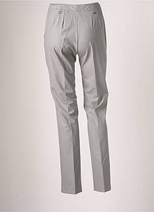 Pantalon slim tissage popeline taille normale gris TEENFLO femme