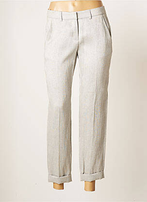 Pantalon chino taille normale taille normale gris TEENFLO femme