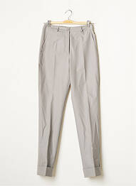Pantalon slim tissage popeline taille normale gris TEENFLO femme
