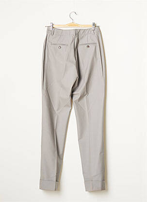 Pantalon slim tissage popeline taille normale gris TEENFLO femme