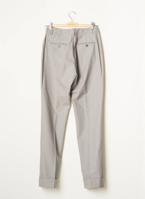 Pantalon slim tissage popeline taille normale gris TEENFLO femme