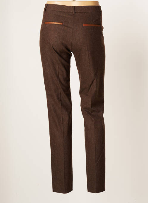 Pantalon slim marron TEENFLO pour femme