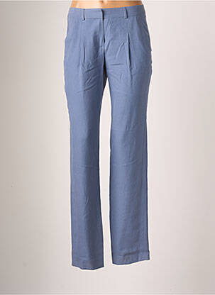 Pantalon chino tissage popeline taille normale bleu TEENFLO femme