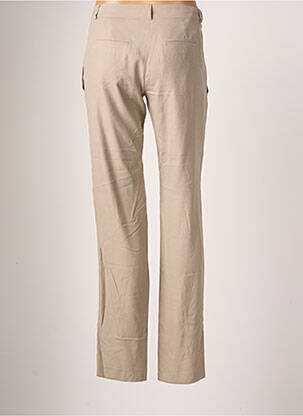 Pantalon chino tissage popeline taille normale beige TEENFLO femme