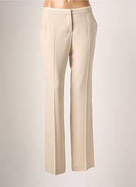 Pantalon slim tissage popeline taille normale beige TEENFLO femme