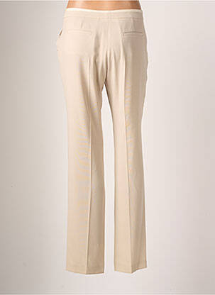 Pantalon slim tissage popeline taille normale beige TEENFLO femme