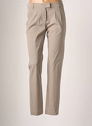 Pantalon chino taille normale taille normale gris TEENFLO femme