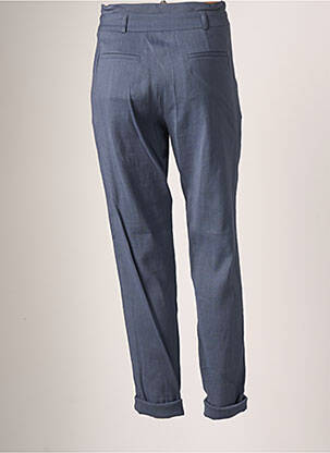 Pantalon droit stretch taille haute bleu TEENFLO femme