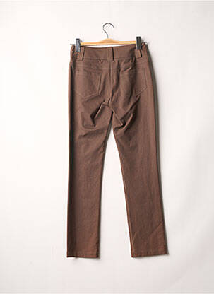 Pantalon slim tissage popeline taille normale marron TEENFLO MAURICE TARICA femme