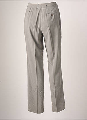 Pantalon droit tissage popeline taille normale gris TEENFLO femme