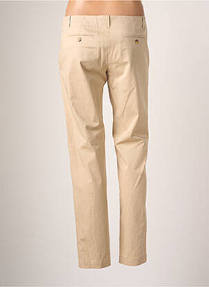 Pantalon chino fermeture zippée sous rabat boutonné taille normale beige TEENFLO femme