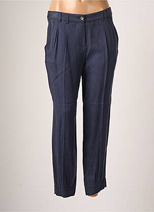 Pantalon chino tissage popeline taille normale bleu TEENFLO femme