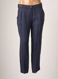 Pantalon chino tissage popeline taille normale bleu TEENFLO femme