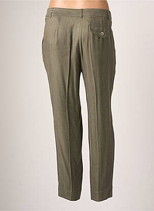 Pantalon chino tissage popeline taille normale vert TEENFLO femme