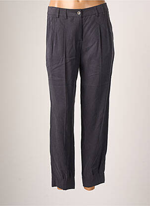 Pantalon chino tissage popeline taille normale bleu TEENFLO femme