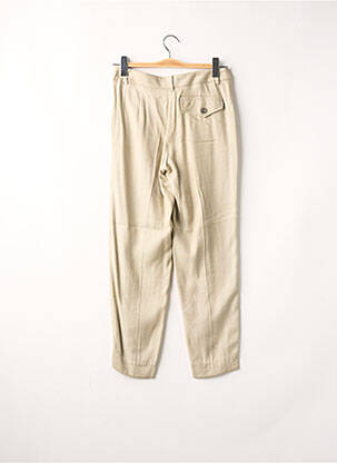 Pantalon chino tissage popeline taille normale beige TEENFLO femme
