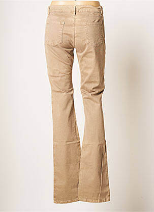 Pantalon droit stretch taille normale beige TEENFLO femme