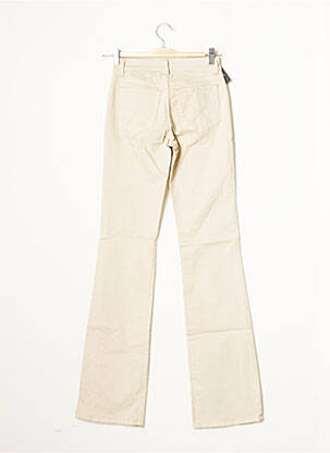 Pantalon droit stretch taille normale beige TEENFLO femme