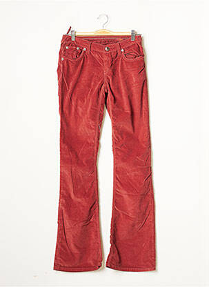Pantalon flare taille normale taille normale rouge STITCH'S femme