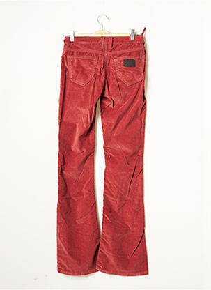 Pantalon flare taille normale taille normale rouge STITCH'S femme