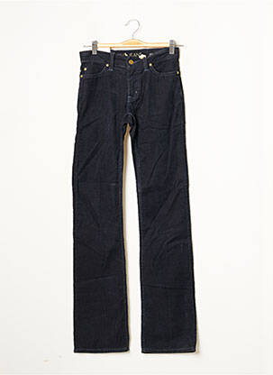 Pantalon droit fermeture zippée sous rabat boutonné taille normale bleu MIH JEANS femme