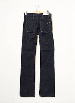 Pantalon droit fermeture zippée sous rabat boutonné taille normale bleu MIH JEANS femme