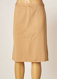 Jupe mi-longue taille haute beige STEFAN GREEN femme