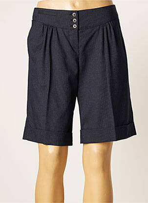 Bermuda coupe droite taille normale bleu TEENFLO femme