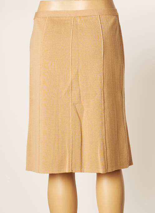 Jupe mi-longue beige STEFAN GREEN pour femme