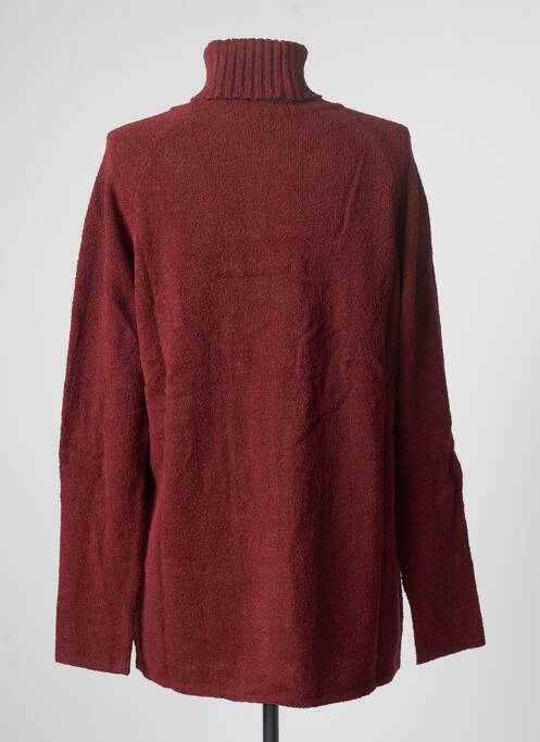 Pull col roulé rouge STEFAN GREEN pour femme