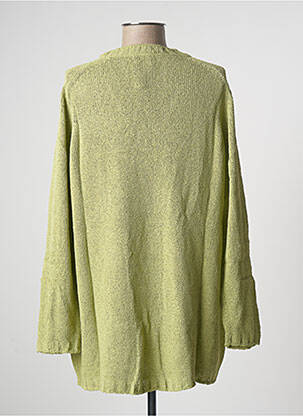 Pull tunique finition bords-côtes manches longues vert STEFAN GREEN femme