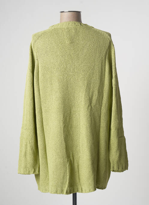 Pull tunique vert STEFAN GREEN pour femme