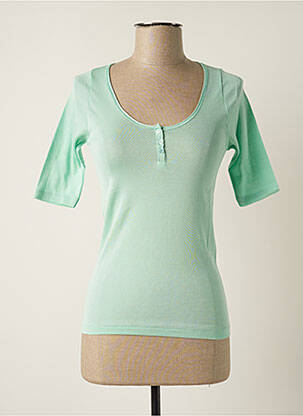 T-shirt coupe cintrée manches courtes vert STEFAN GREEN femme