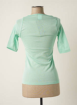 T-shirt coupe cintrée manches courtes vert STEFAN GREEN femme