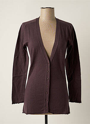Gilet manches longues stretch violet STEFAN GREEN femme
