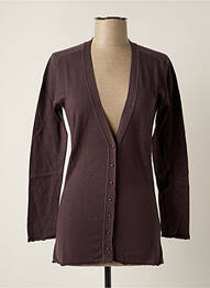 Gilet manches longues stretch violet STEFAN GREEN femme
