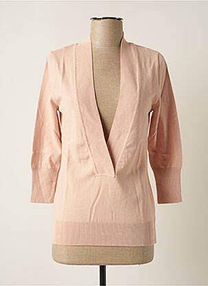 Pull col v manches 3/4 rose STEFAN GREEN femme