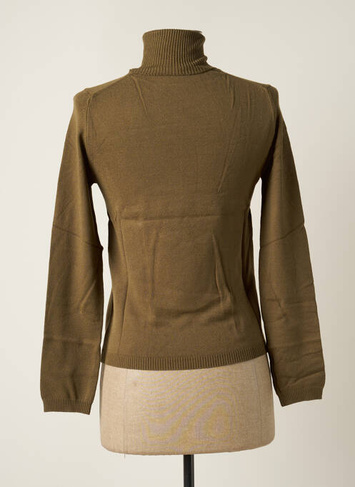 Pull col roulé vert STEFAN GREEN pour femme