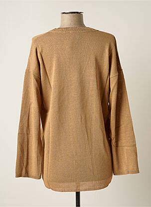 Pull coupe cintrée manches longues marron STEFAN GREEN femme