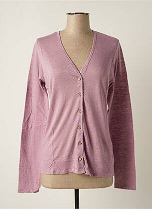 Gilet manches longues stretch violet STEFAN GREEN femme