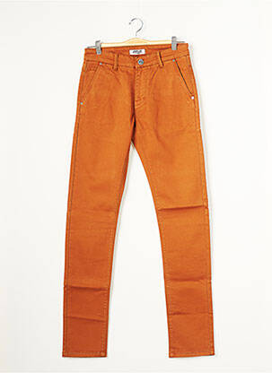 Pantalon chino poches taille normale marron VIRTUE homme
