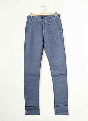 Pantalon chino poches taille normale bleu VIRTUE homme