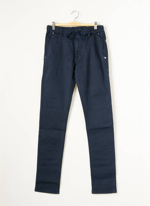 Pantalon chino poches taille normale bleu VIRTUE homme