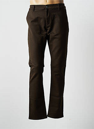Pantalon chino stretch taille normale vert VIRTUE homme