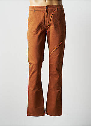Pantalon chino stretch taille normale orange VIRTUE homme