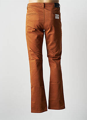 Pantalon chino stretch taille normale orange VIRTUE homme